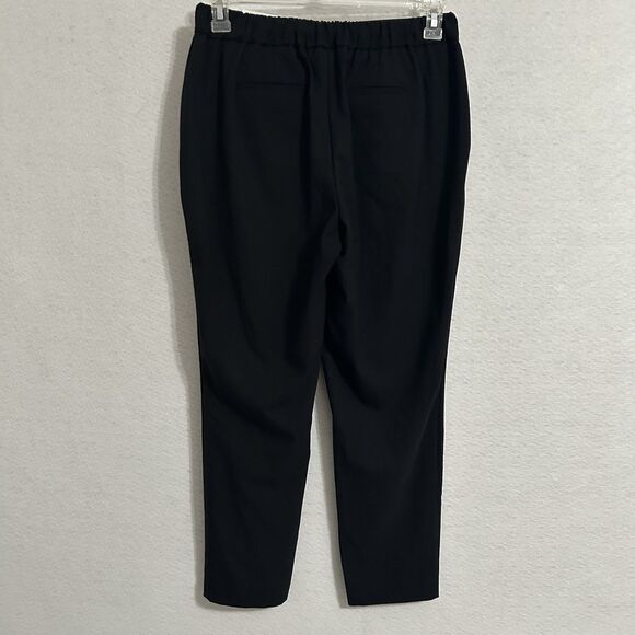 Nine West Pants Women M Black Pull On Crop Relaxed Mid Rise Preppy Office NWT - Picture 15 of 15